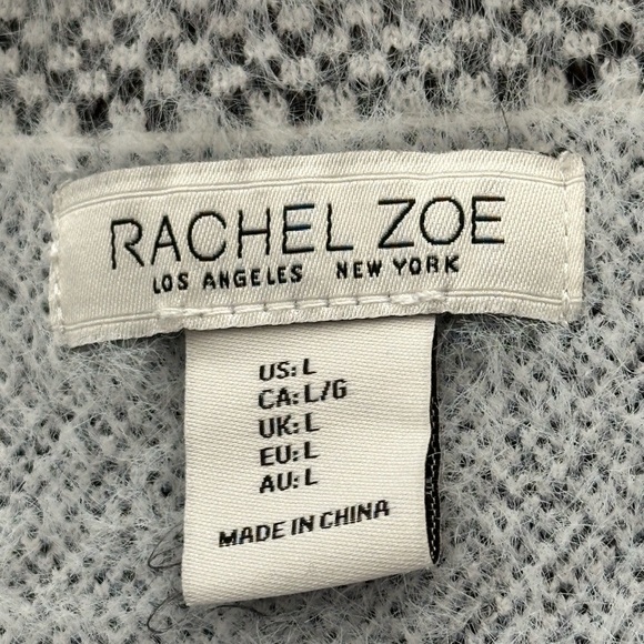 Rachel Zoe Black and White Checkered Teddy Super Soft, heavy Shacket - Picture 3 of 4